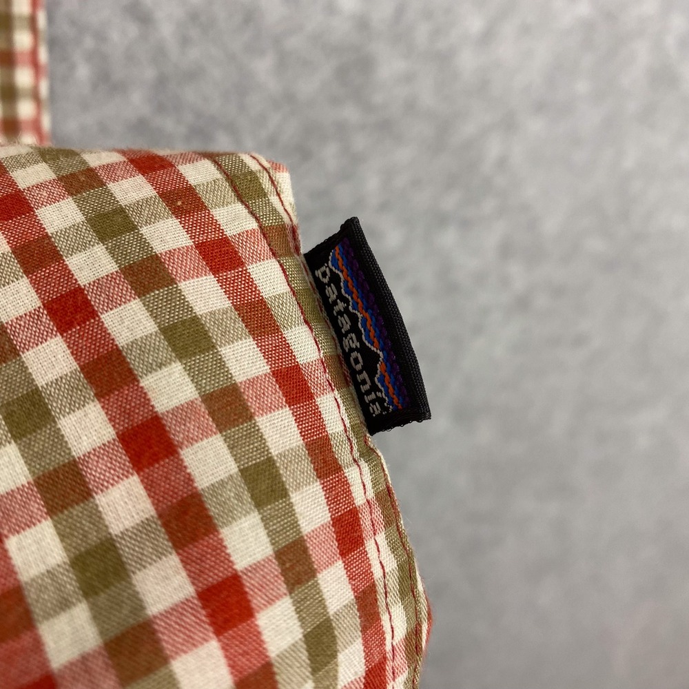 Patagonia Shirt Mens L Organic Cotton Gingham Check Short Sleeve Button Up - Picture 4 of 9